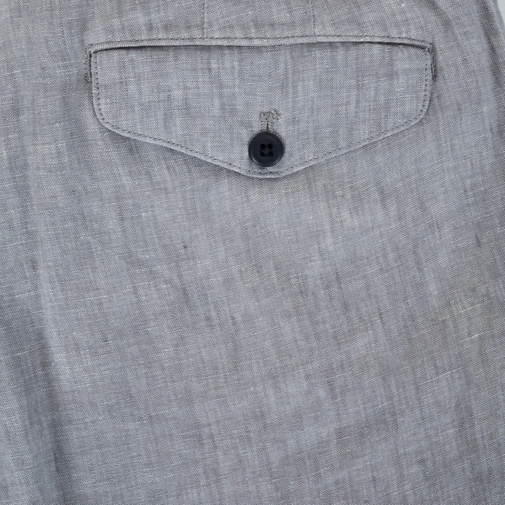 J.Crew Oarsman Linen Mens Pants 31x30 Gray Straight Leg CA092 FITS 31x27.5