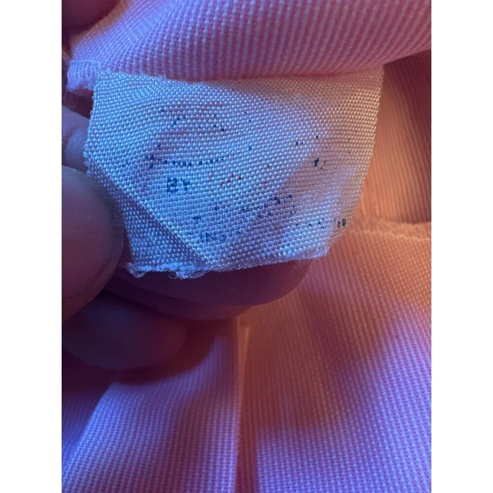 Pink Baby Romper With Watermelon Buttons & Pockets‎ Vintage 80s