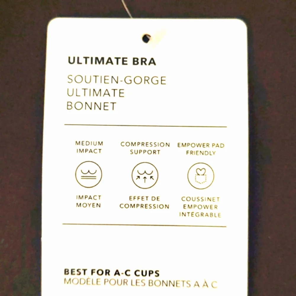 NWT Athleta The Ultimate Bra Soutien Size L/M