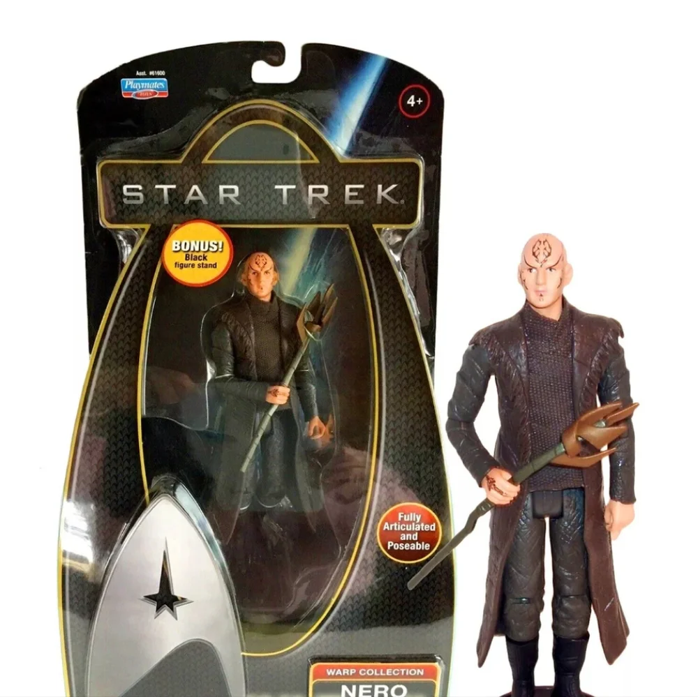 Star Trek Movie Nero Warp‎ Collection Action Figure W/ Stand Playmates NIB