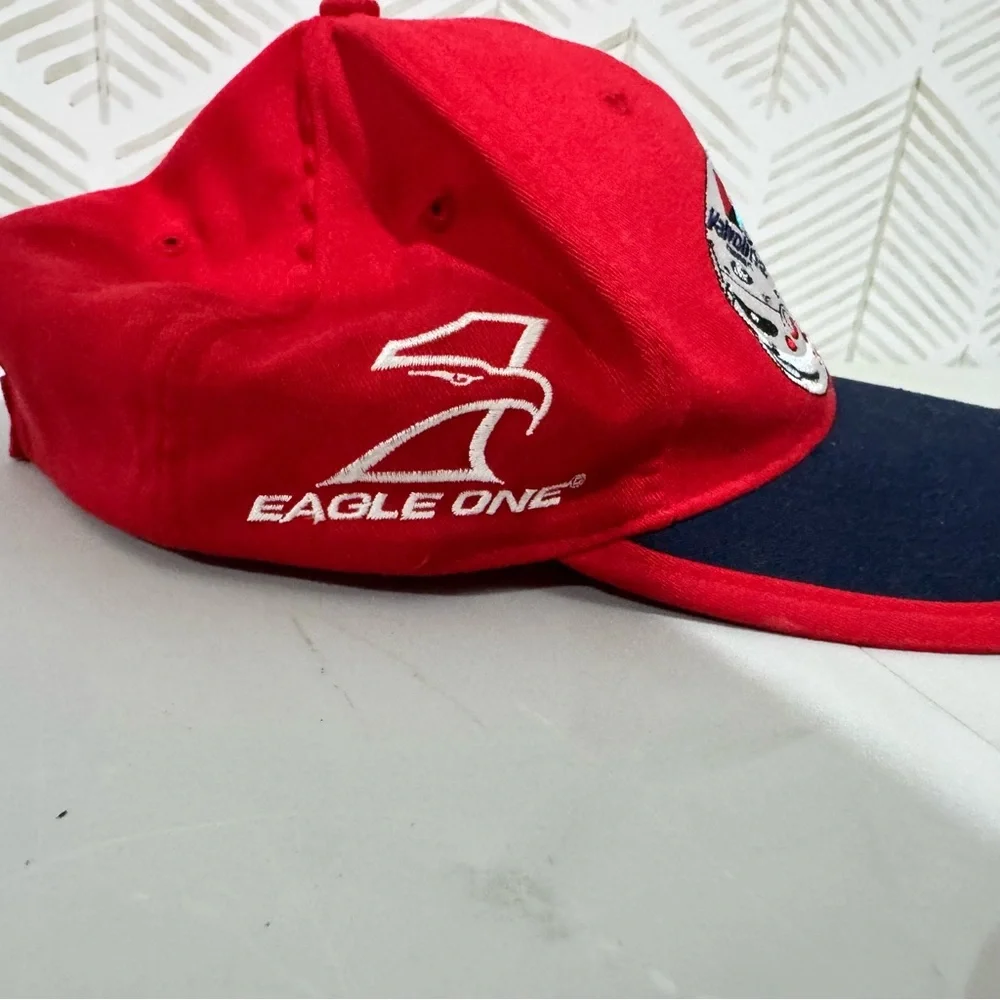 VTG 90's Mark Martin #6 Nascar Hat Red Embroidered‎ Cap Valvoline Race Car
