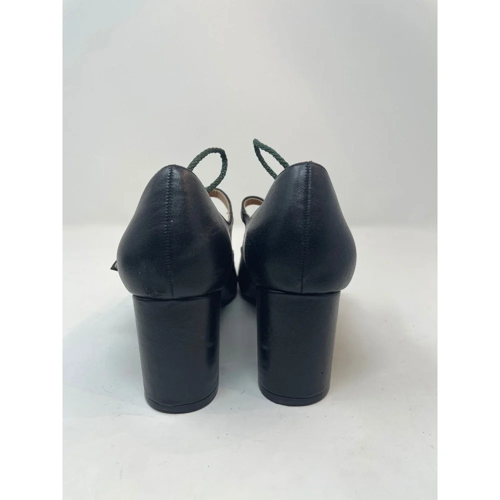 Dream Pairs T-Strap Pumps Womens 9 Black Good Block Heel Round‎ Toe DPU211