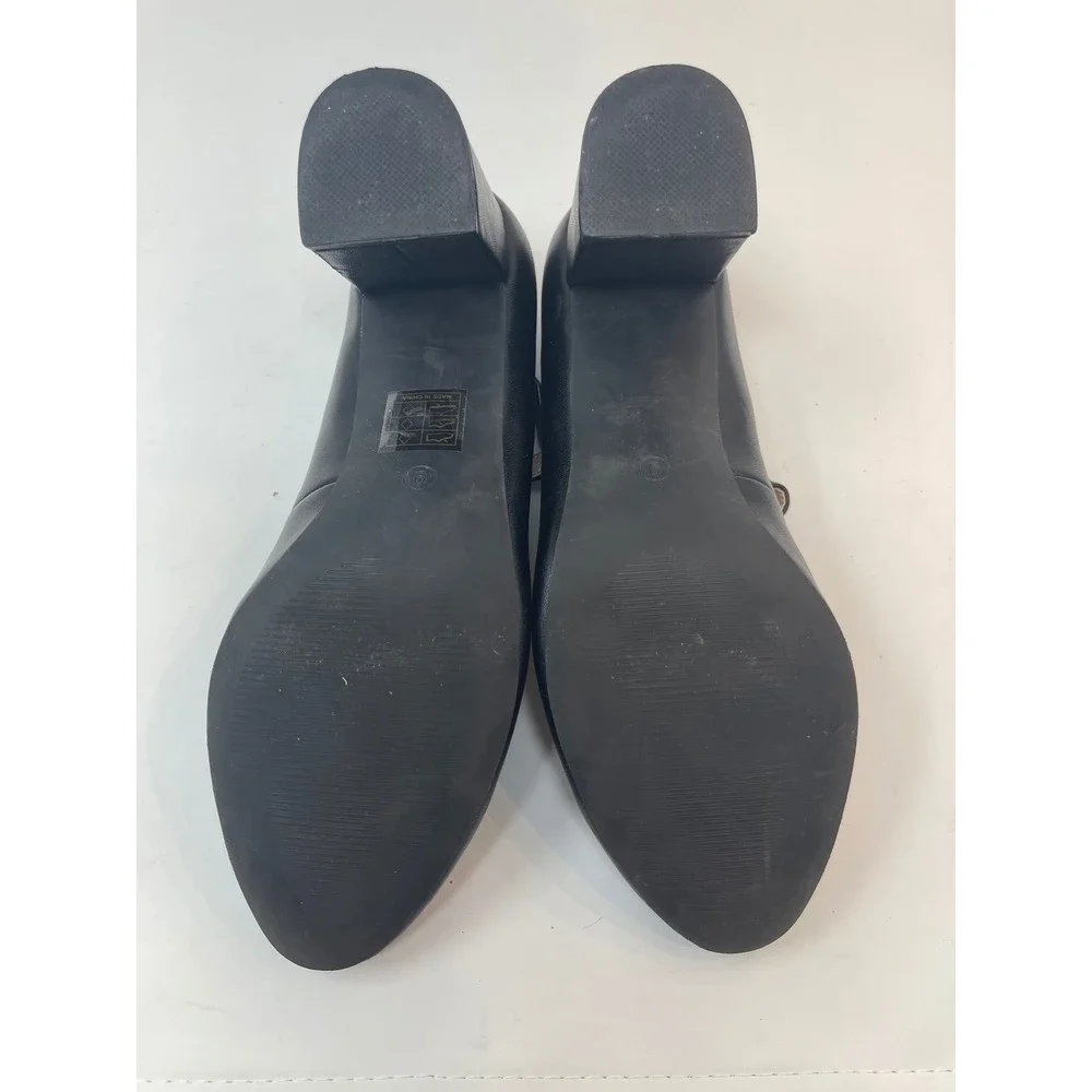Dream Pairs T-Strap Pumps Womens 9 Black Good Block Heel Round‎ Toe DPU211