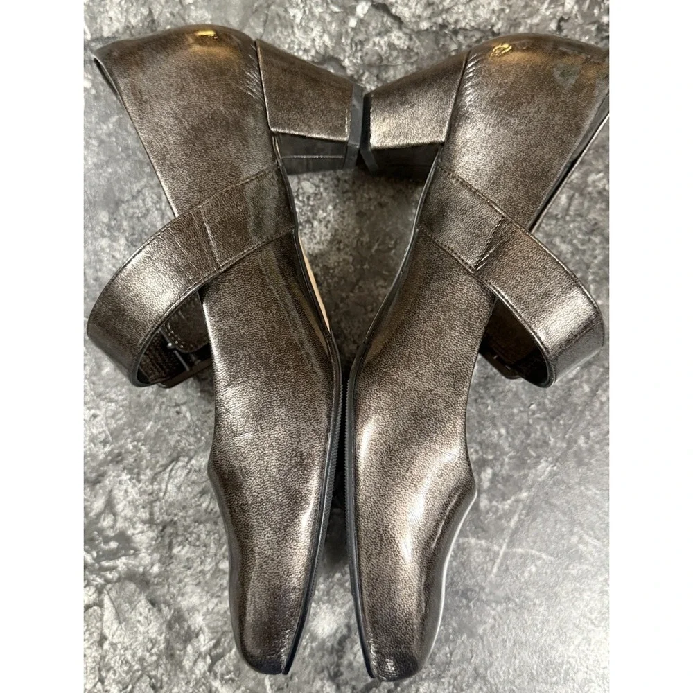 Ziera VALLEY Womens Mary‎ Jane Comfort Plus Heels Patent Leather Bronze 39.5FF