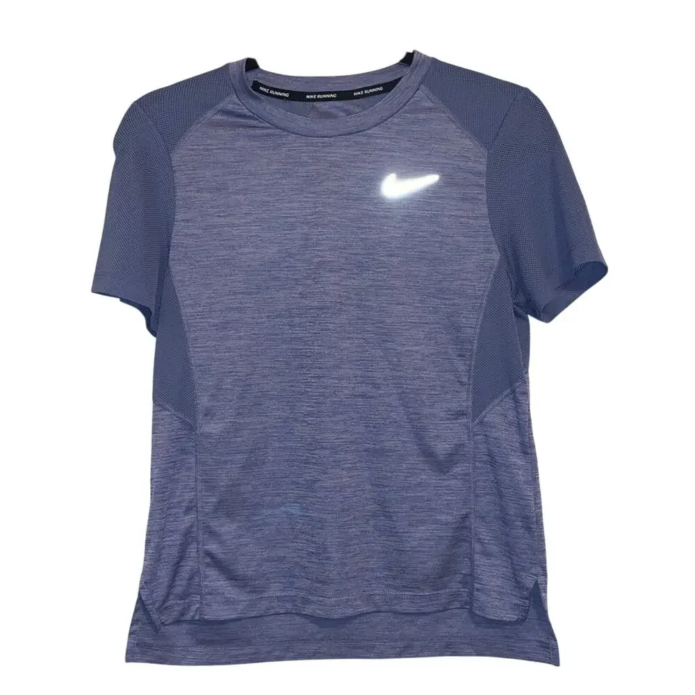 Nike Dri-FIT Running Shirt Small Purple Short Sleeve Athletic‎ Tee