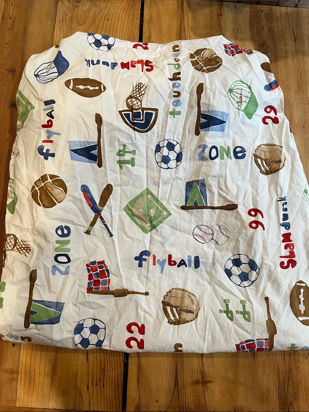 POTTERY BARN KIDS *Crib* Fitted Sheets Sports Theme Orgainc