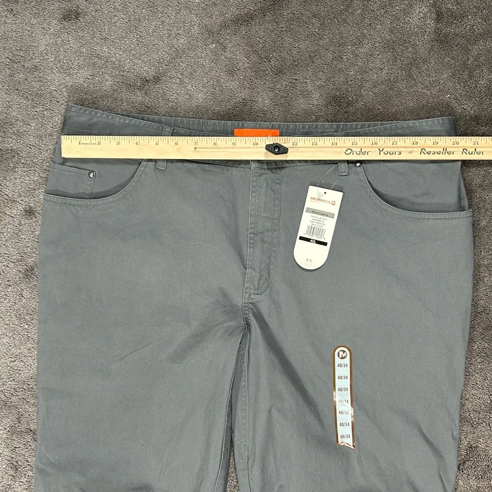 Merrell Articulus Pant Mens 40x34 Castlerock Gray Solid Outdoor Hiking Trail