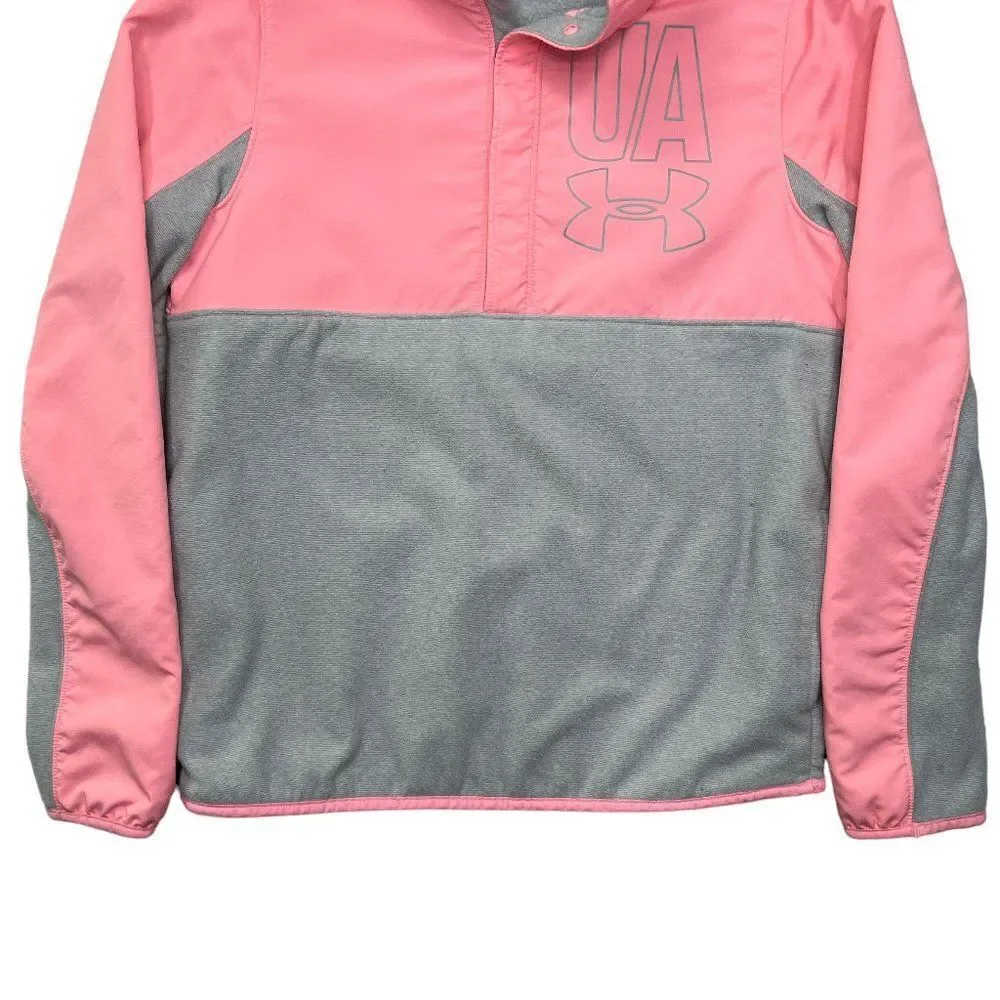 Under Armour‎ Sweater Sweatshirt Girls 1/4 Button Lightweight Pullover Jacket
