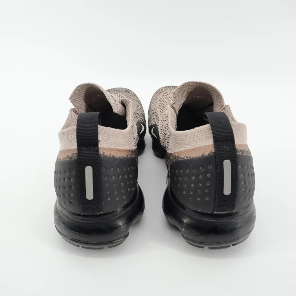 Nike‎ Air VaporMax Flyknit Moc 2 Tan Black Womens Size 8 AJ6599-201 NO INSOLES