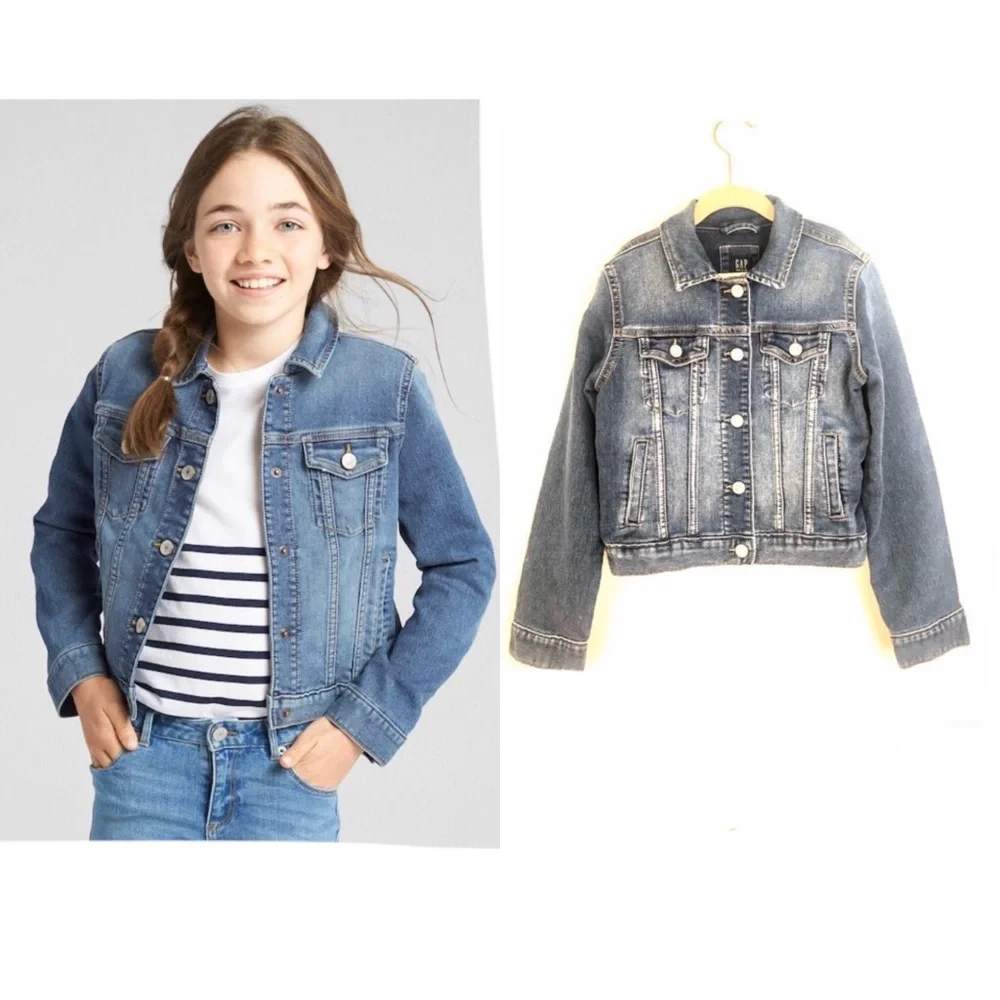GAP Medium Indigo Icon Denim Jean Jacket