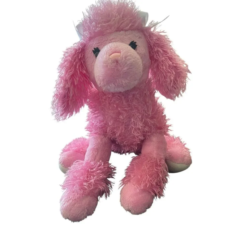Gund Kids Pink Patti Poodle Dog Plush Cuddle Fuzzy Stuffed Animal Toy OS