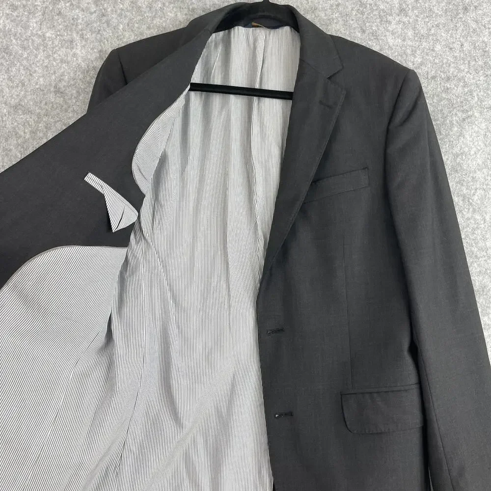 Brooks Brothers Explorer Blazer Mens 38R Regent Fit Dark Gray Jacket Sports Coat