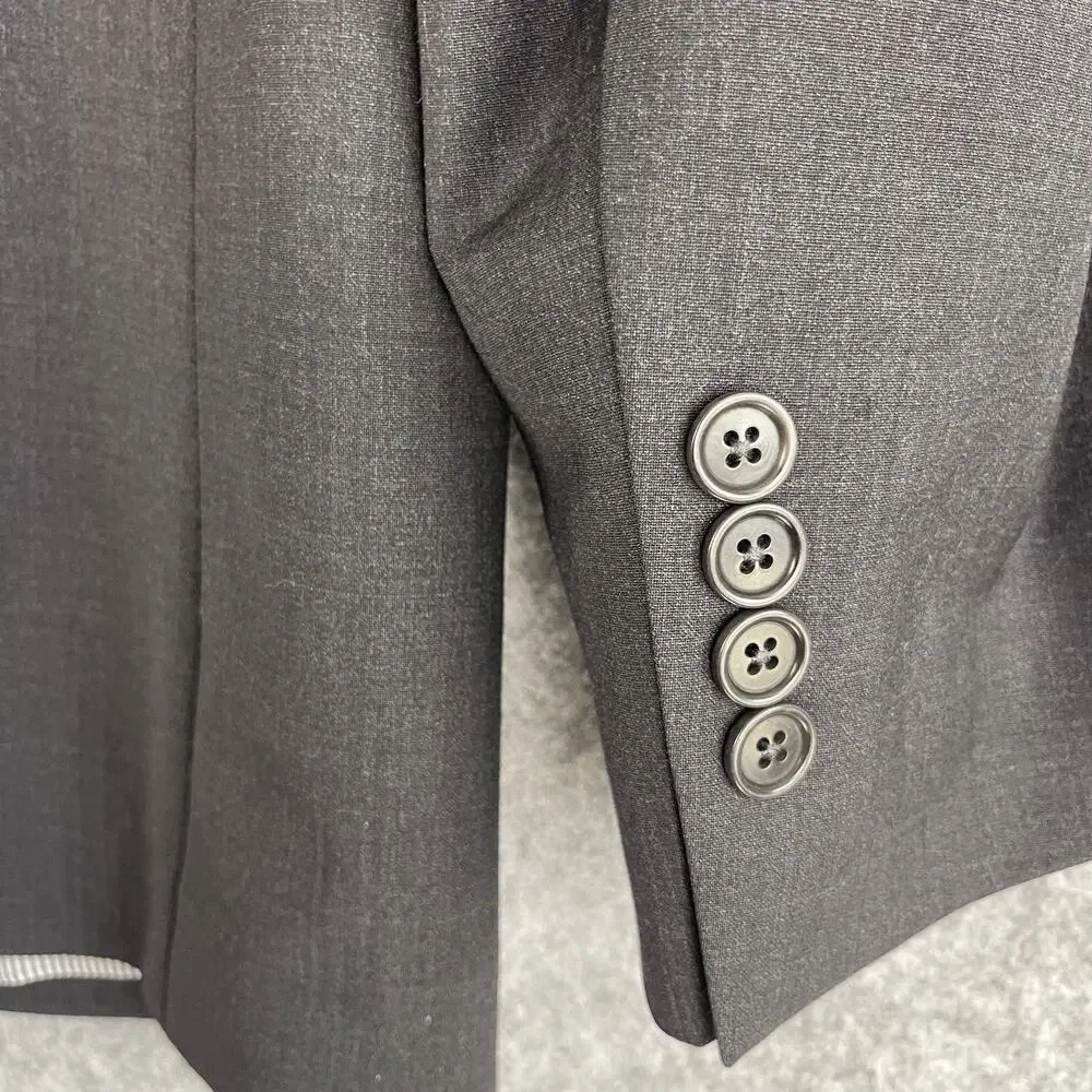 Brooks Brothers Explorer Blazer Mens 38R Regent Fit Dark Gray Jacket Sports Coat