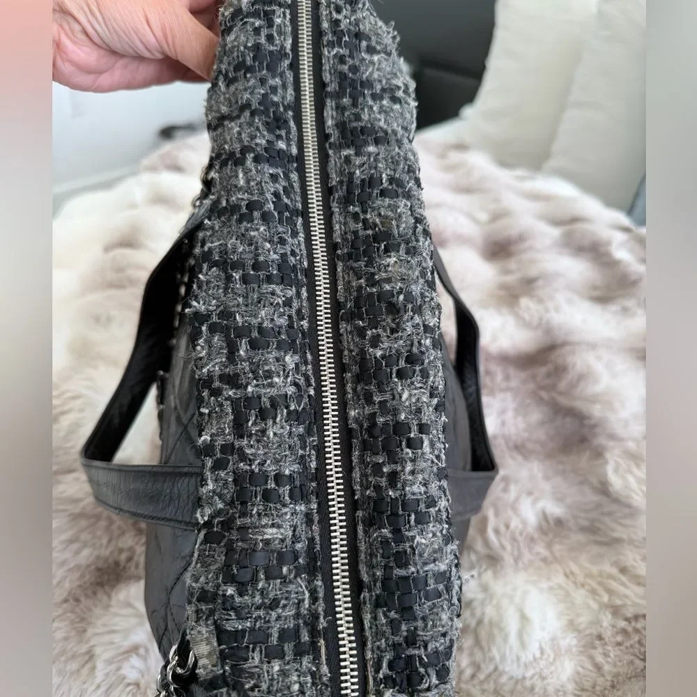 CHANEL black glazed