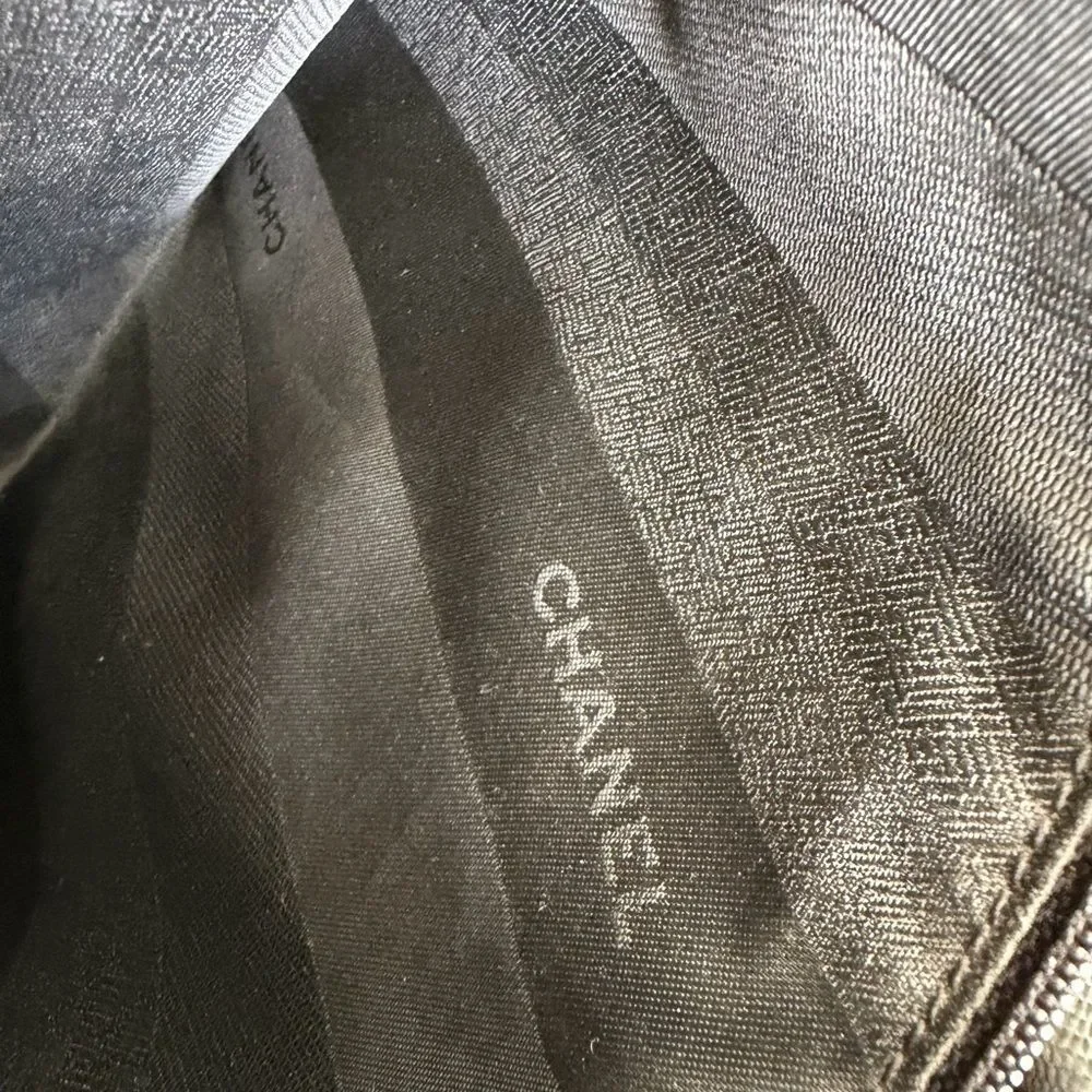 CHANEL black glazed