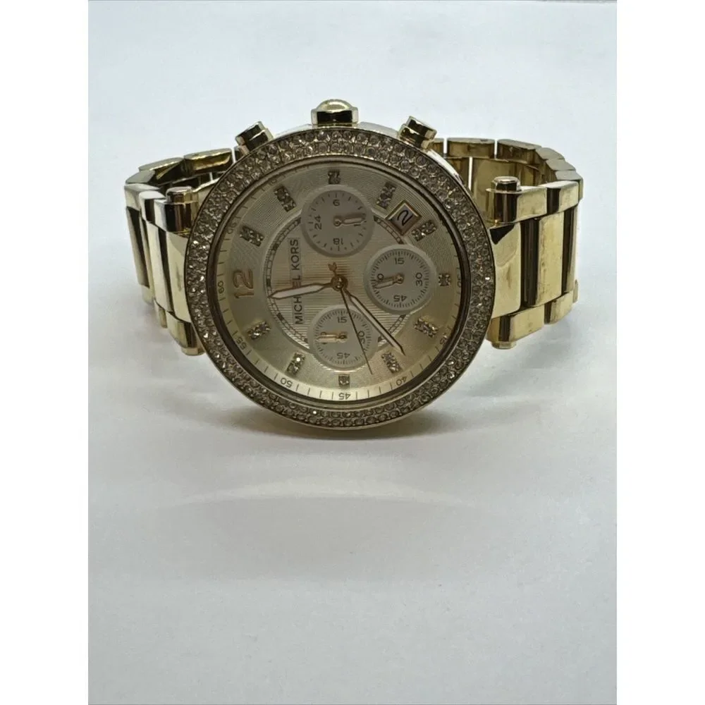 Michael Kors Parker MK5354 Women's Gold Stainless Steel Analog Dial Watch JNA377