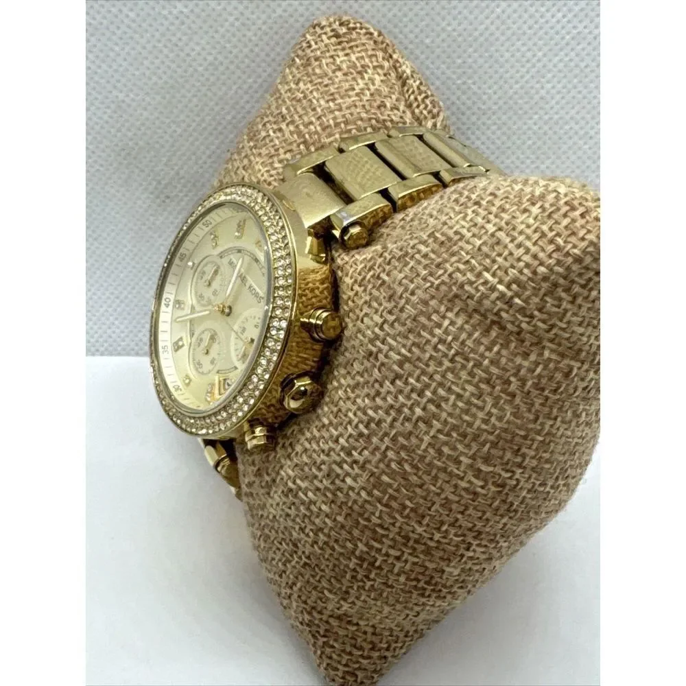 Michael Kors Parker MK5354 Women's Gold Stainless Steel Analog Dial Watch JNA377
