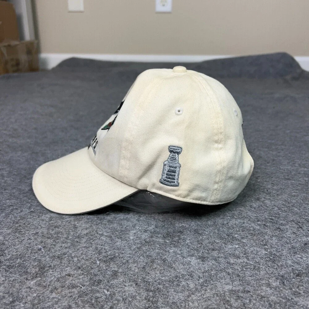Minnesota Wild Mens Hat‎ Strap Back Beige Playoffs 2008 Cap Hockey NHL Sports ^