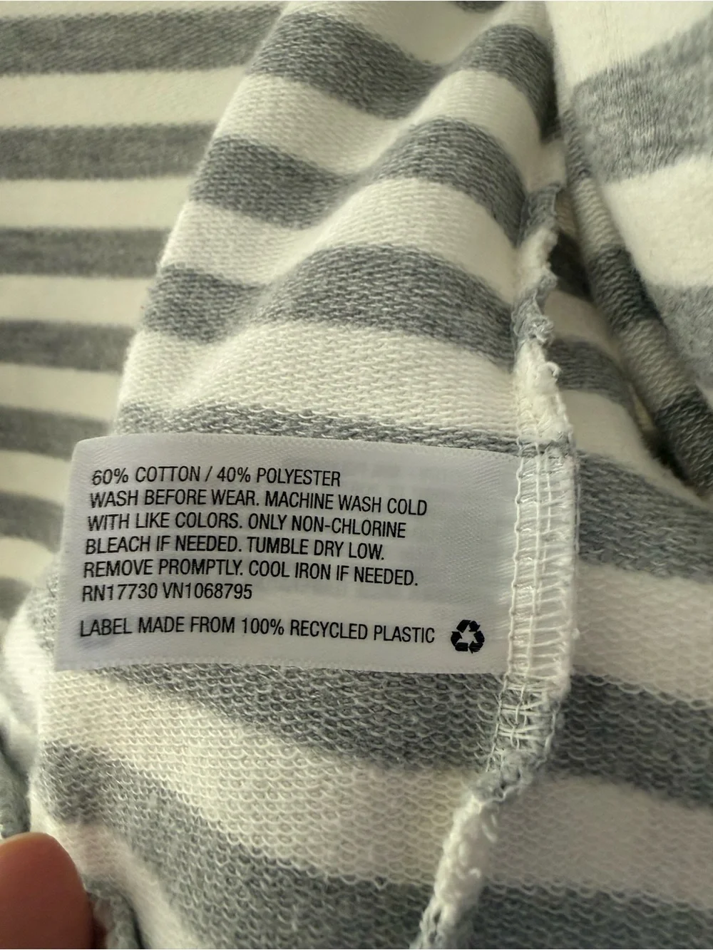 Cherokee Girls Gray & White Striped Moto Jacket