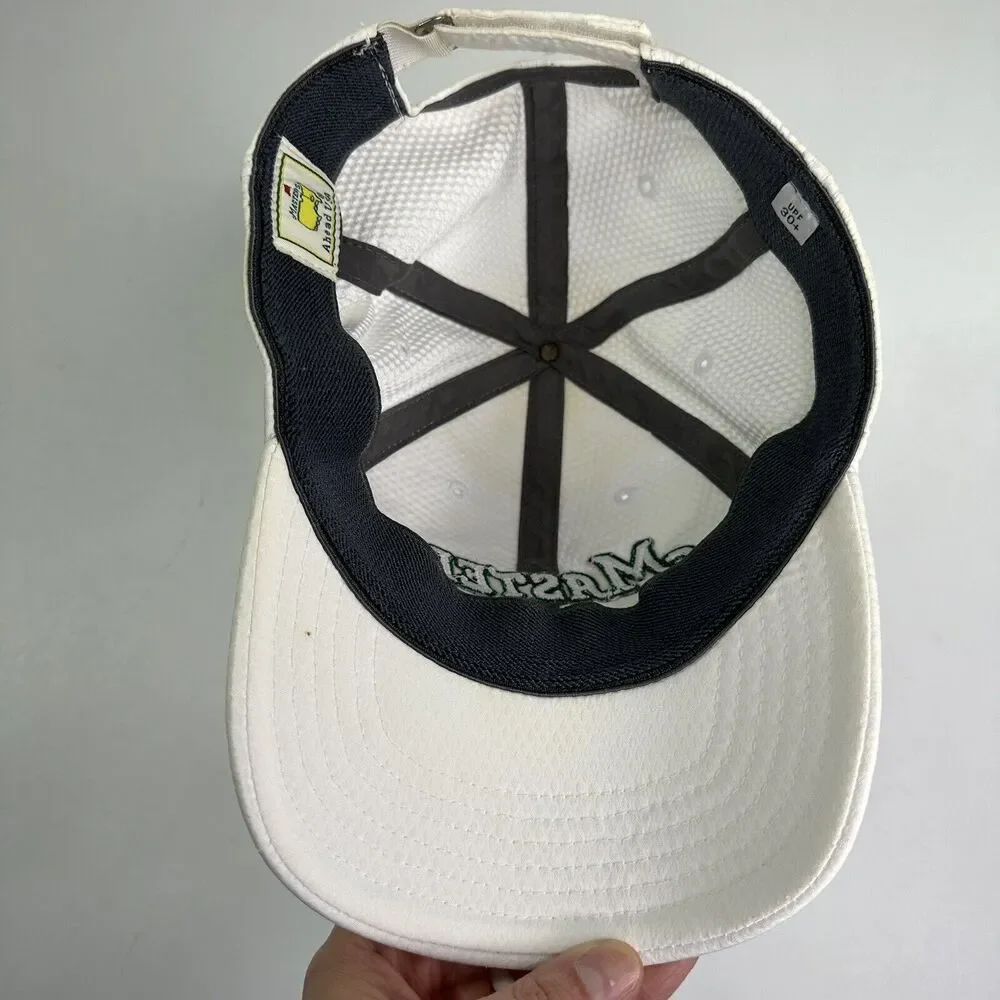 Masters Hat Cap Strap Back White One Size Lightweight Ahead USA 2021 UPF 30 READ
