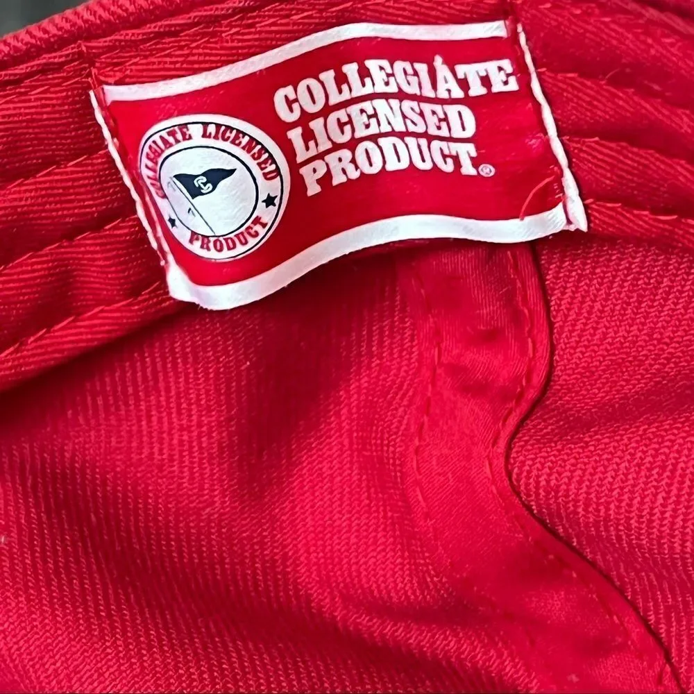 Ohio‎ State Buckeyes red hat with embroidered Block O and school name one size