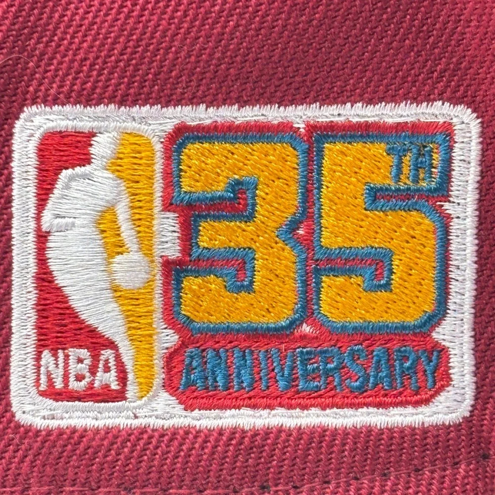 Mitchell & Ness Hat Mens 7 3/4 Cardinal Portland Trail Blazers NBA Fitted Cap