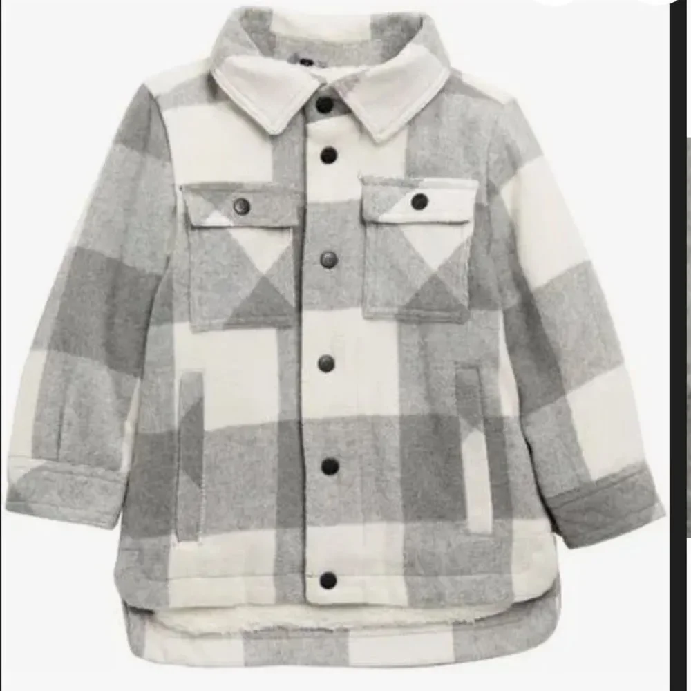 Urban Republic Midweight Grey & White Buff Checked Jacket
