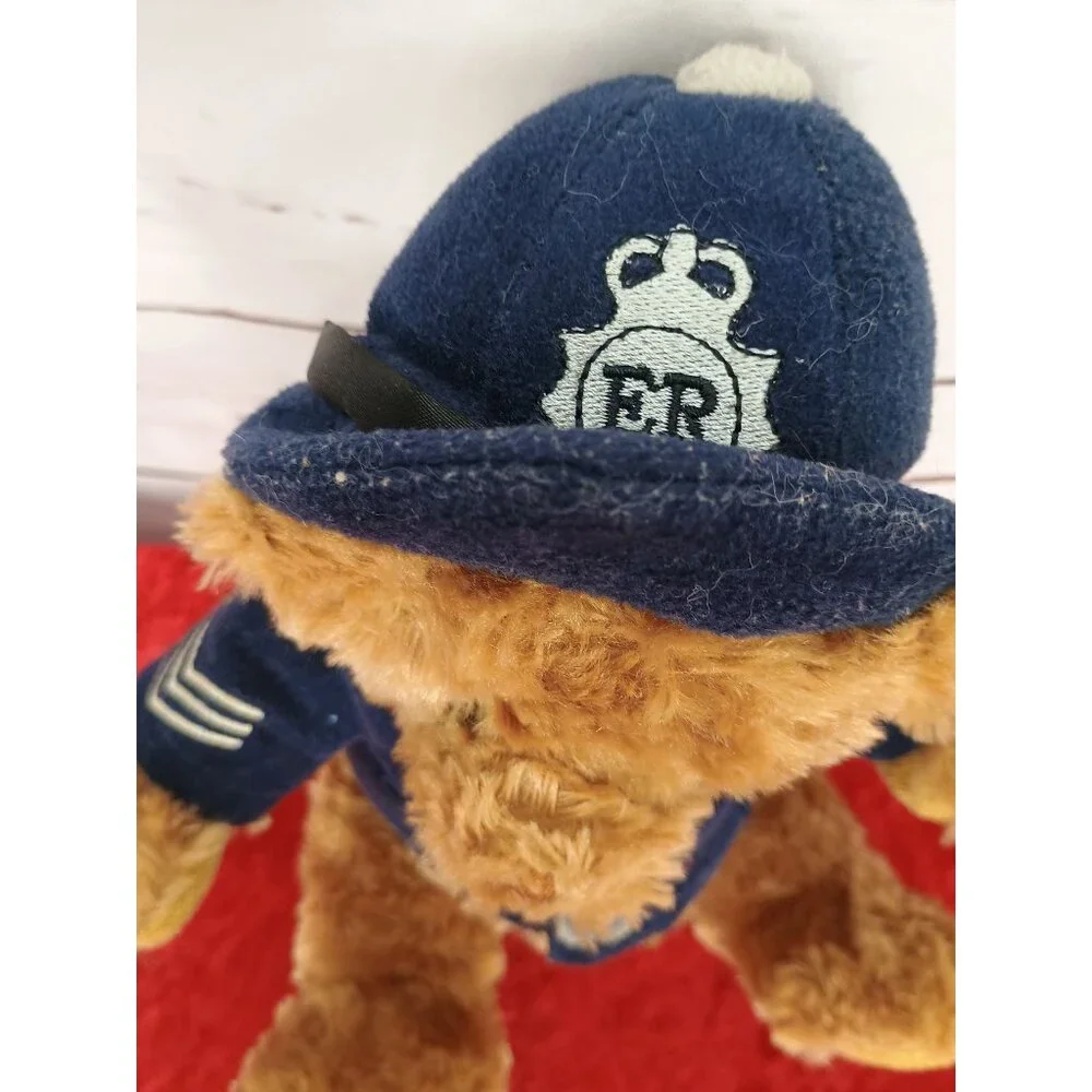 KEEL TOYS‎ English Policeman Teddy Bear Plush Uniform Brown Blue Stuffed 10