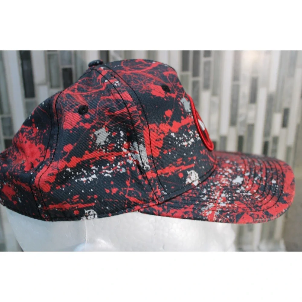 Marvel Deadpool Hat Adjustable Snapback‎ Black Red