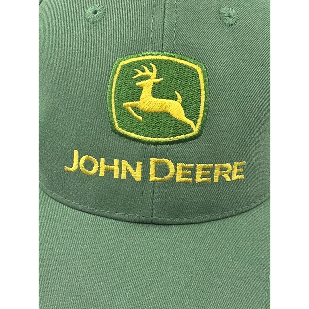 Genuine John Deere Hat Cap Strapback Green Nothing Runs Like A Deer Tractor Farm