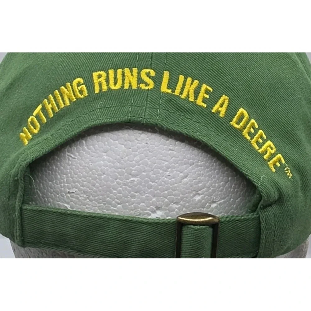 Genuine John Deere Hat Cap Strapback Green Nothing Runs Like A Deer Tractor Farm