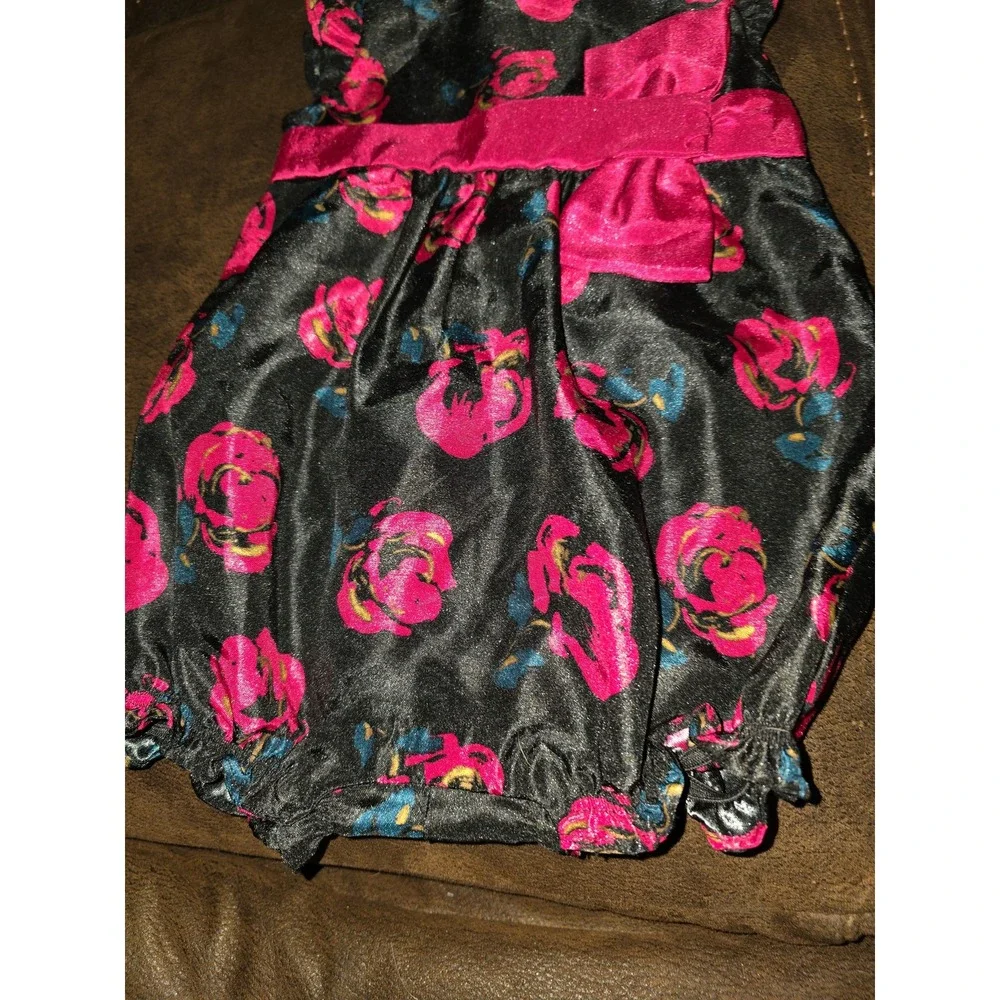 Dressed up by Gymboree‎ holiday Christmas rose outfit bubble  12 18 months