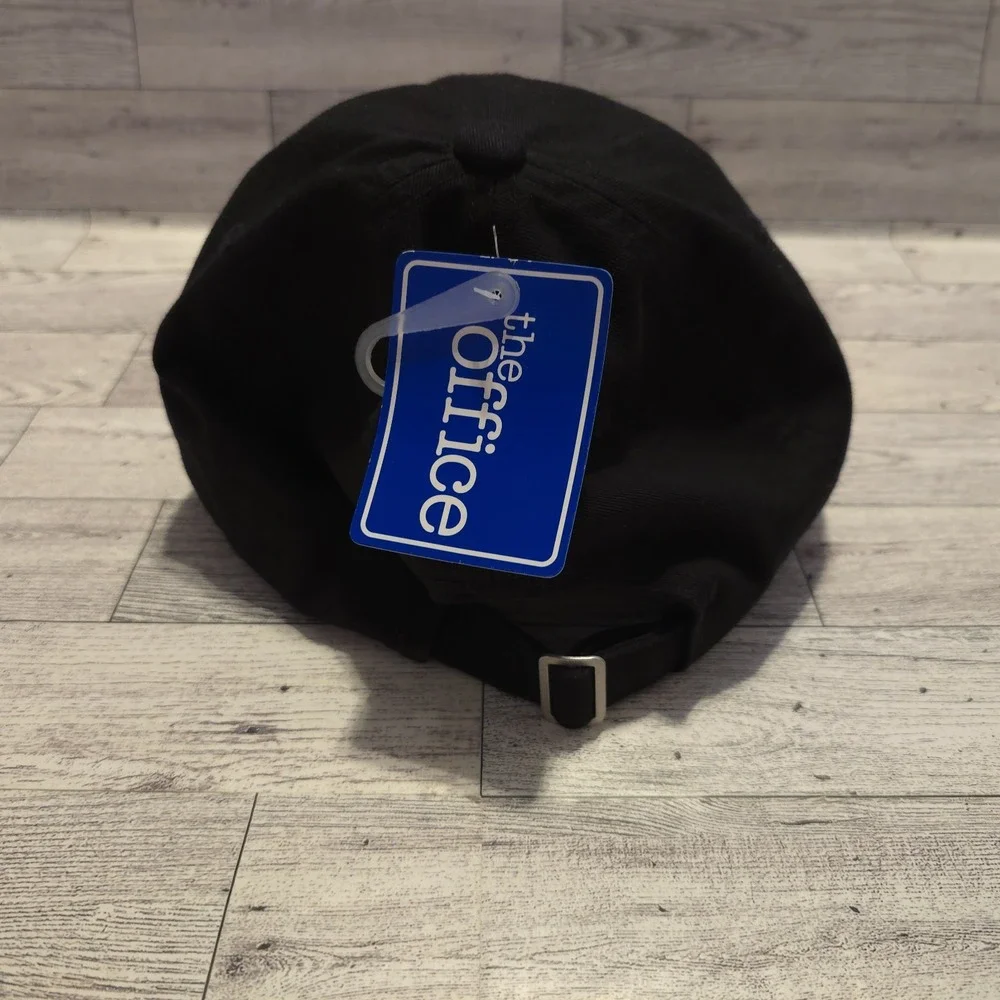 The Office Dunder‎ Mifflin Hat Cap Strap Back Embroidered Paper Company Black