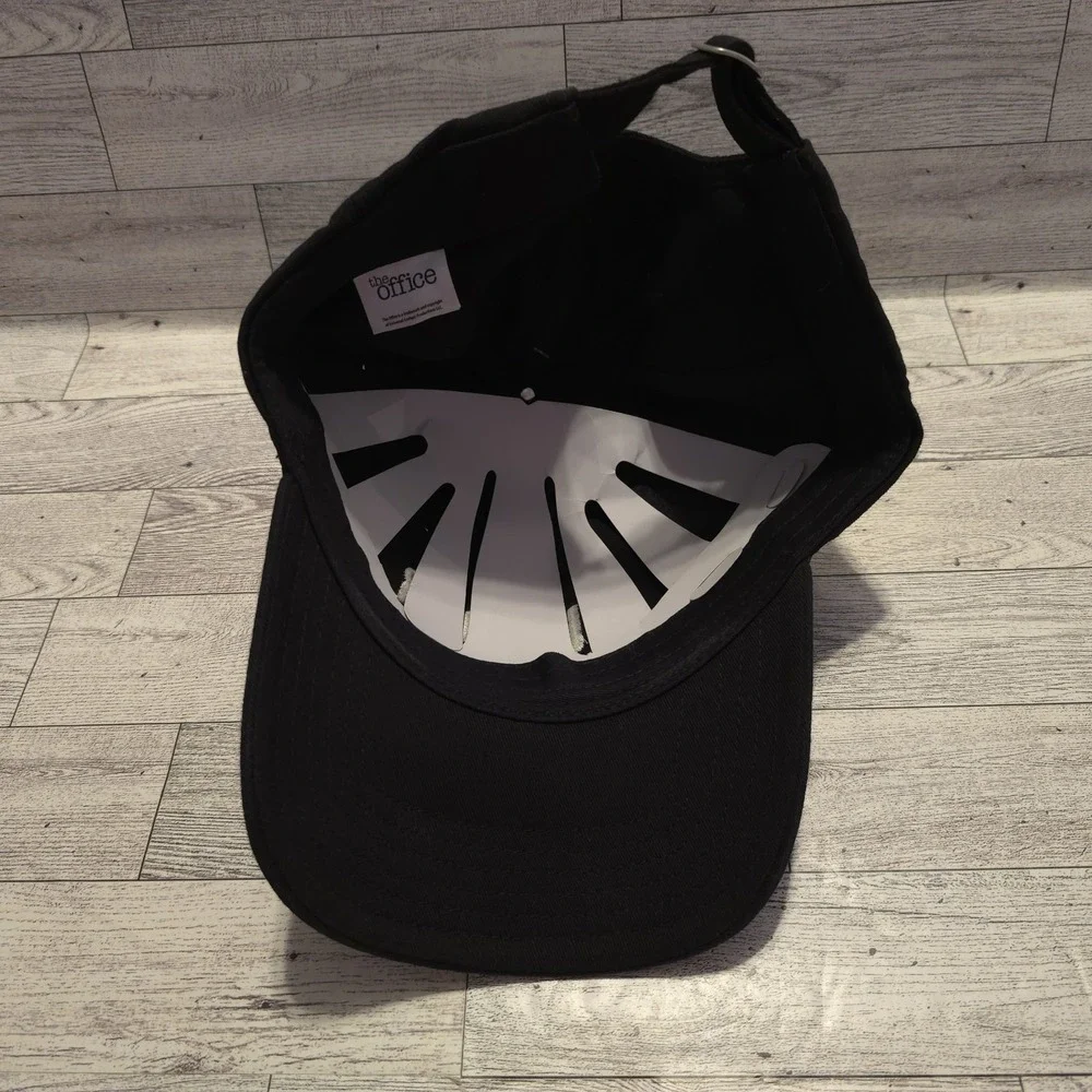 The Office Dunder‎ Mifflin Hat Cap Strap Back Embroidered Paper Company Black