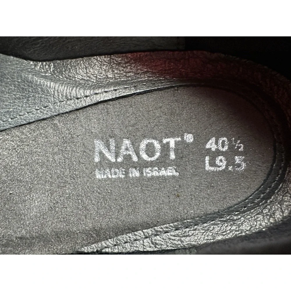 NAOT Women's 9.5 EU 40.5 Amato Mary‎ Jane Pumps Brown Antique Renfair Retro