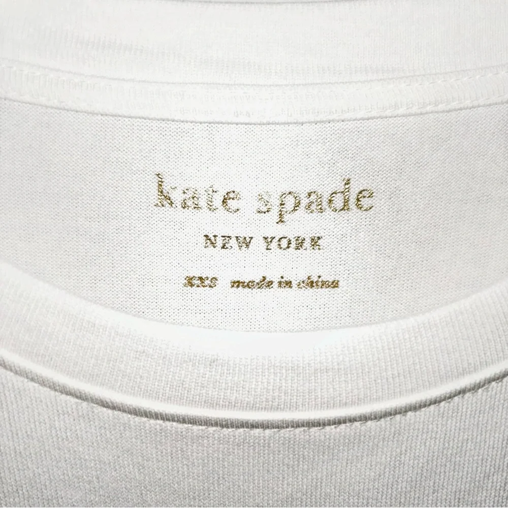 Kate Spade White Mixed Media Fit & Flare Dress Size XXS