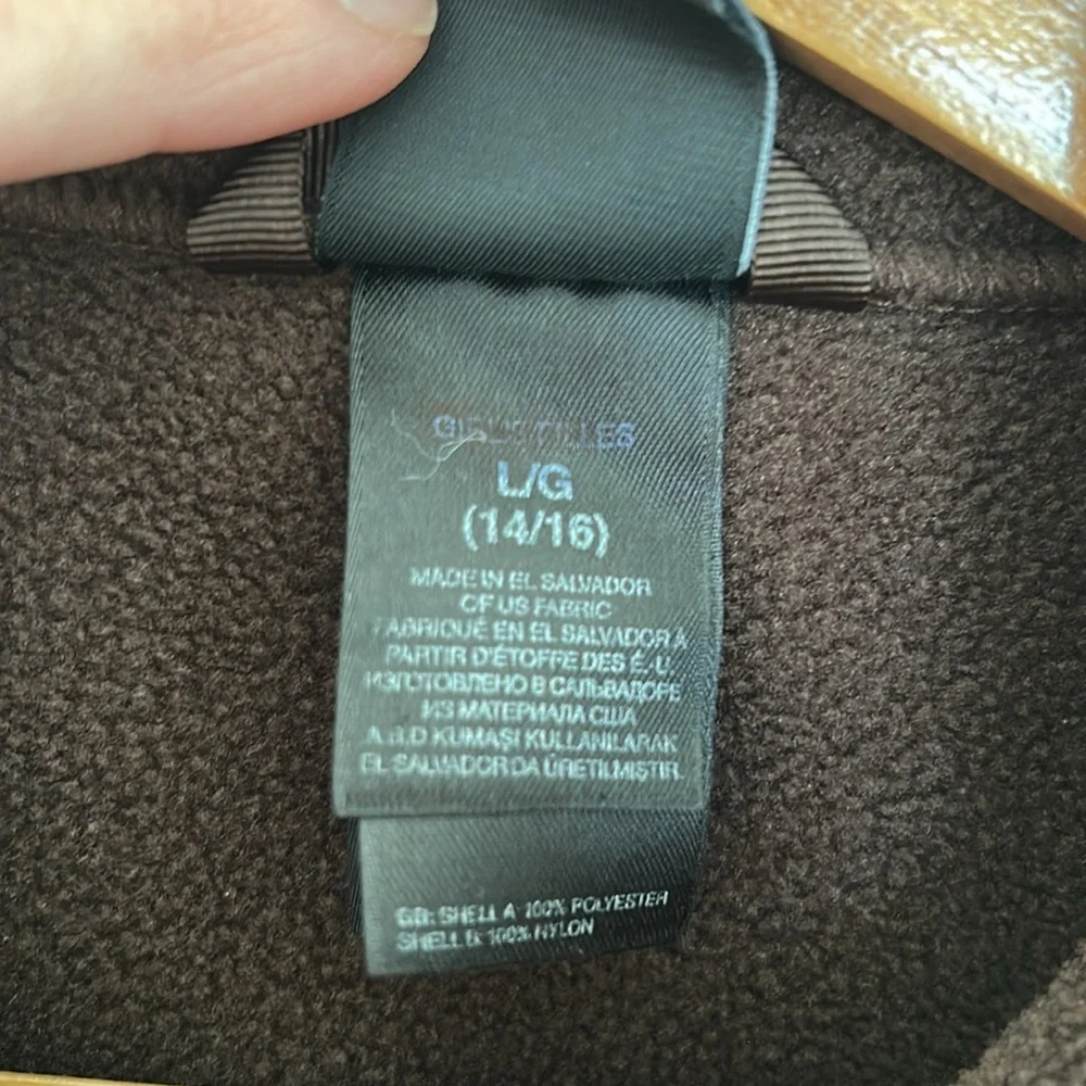 THE NORTH FACE Girls‎ BrownDenali Fleece Jacket Large 14 16