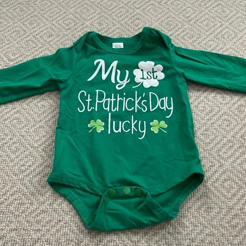 My First St. Patrick’s Day Green Onesie 3-6M