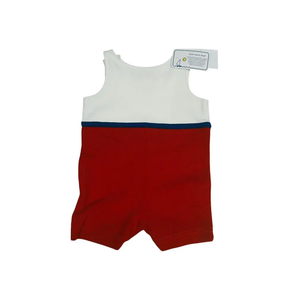 NWT Florence Eiseman 6M Knit Shortall with Car