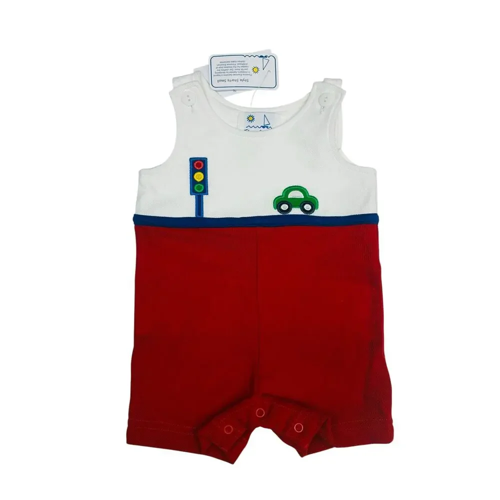 NWT Florence Eiseman 6M Knit Shortall with Car