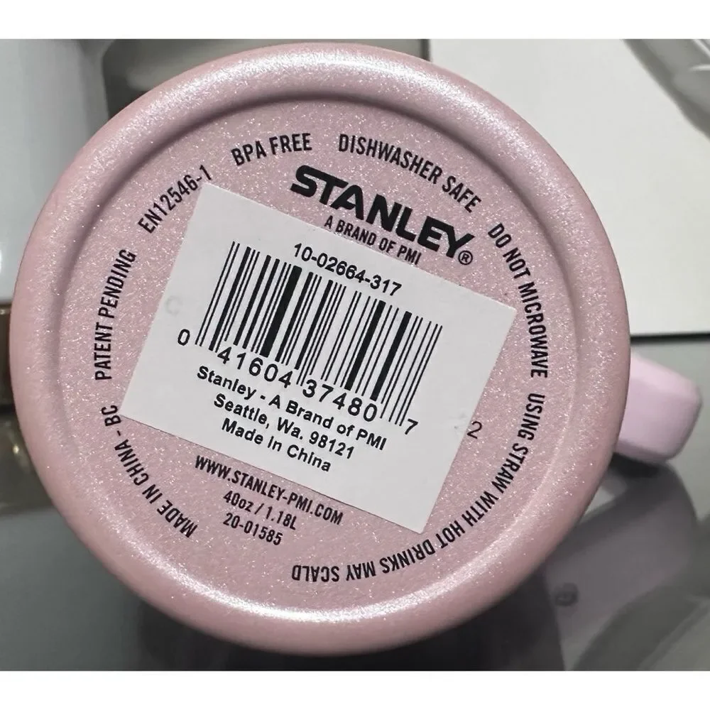 Stanley‎ “OG” Adventure Quencher 40oz Tumbler, PARFAIT PEARLESCENT PINK