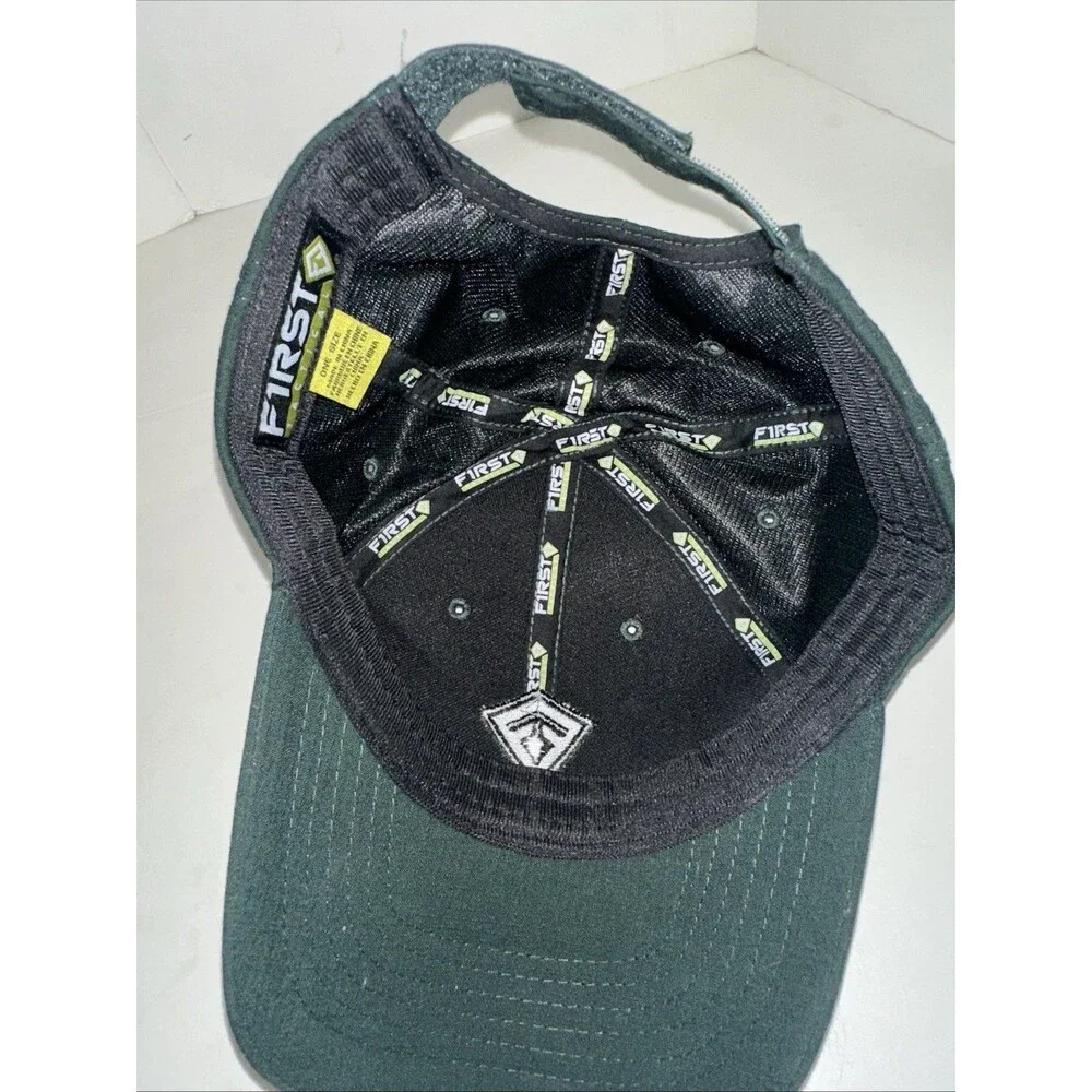 First Tactical Hat Adult Adjustable Strapback Dark Green Logo Baseball Cap