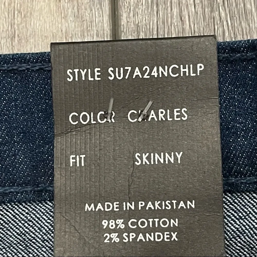 NWT Steve’s Jeans Moto Skinny Jeans Dark Wash Color Is Called Charles Size 16