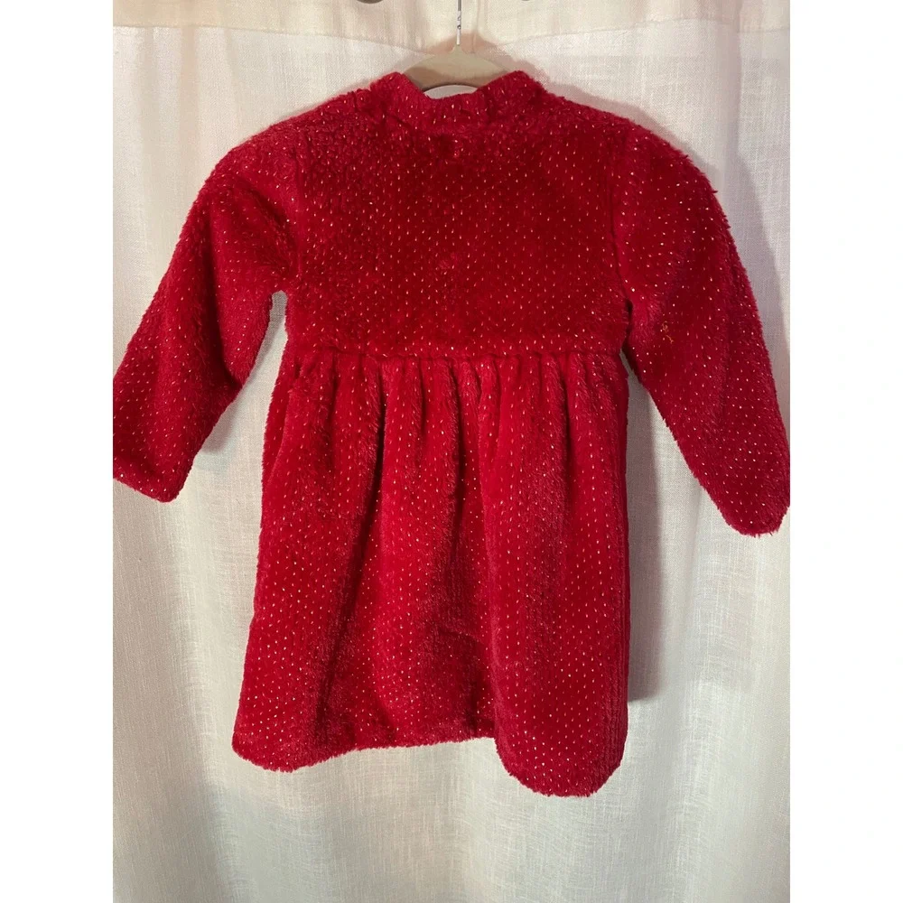 Blueberi Boulevard Coat and Dress Set Sparkly‎ Faux Fur Tulle Size 6 EUC