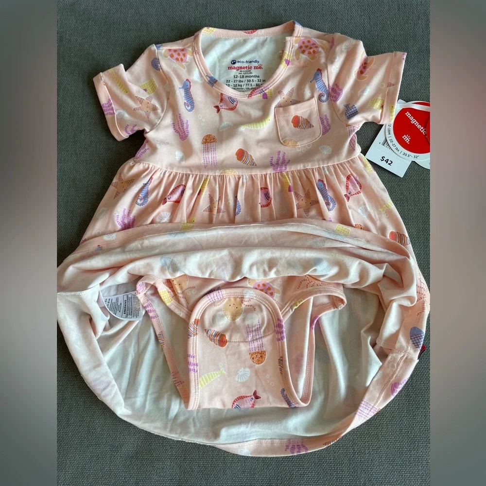 Brand new with tags on never worn Magnetic Me 12-18m old dress.