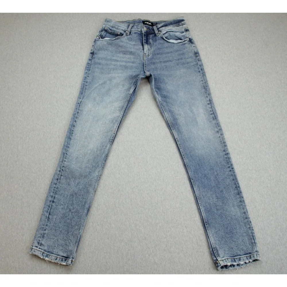 RSQ Jeans Mens 30 x 32‎ Blue Cotton Blend Stretch Slim Fit Tapered Leg