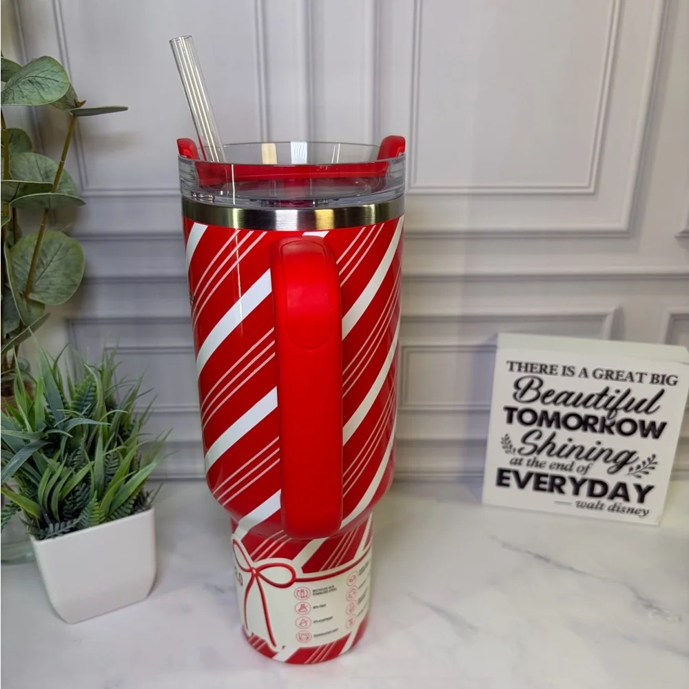 Stanley Candy Cane Twist 40oz Tumbler BNWT