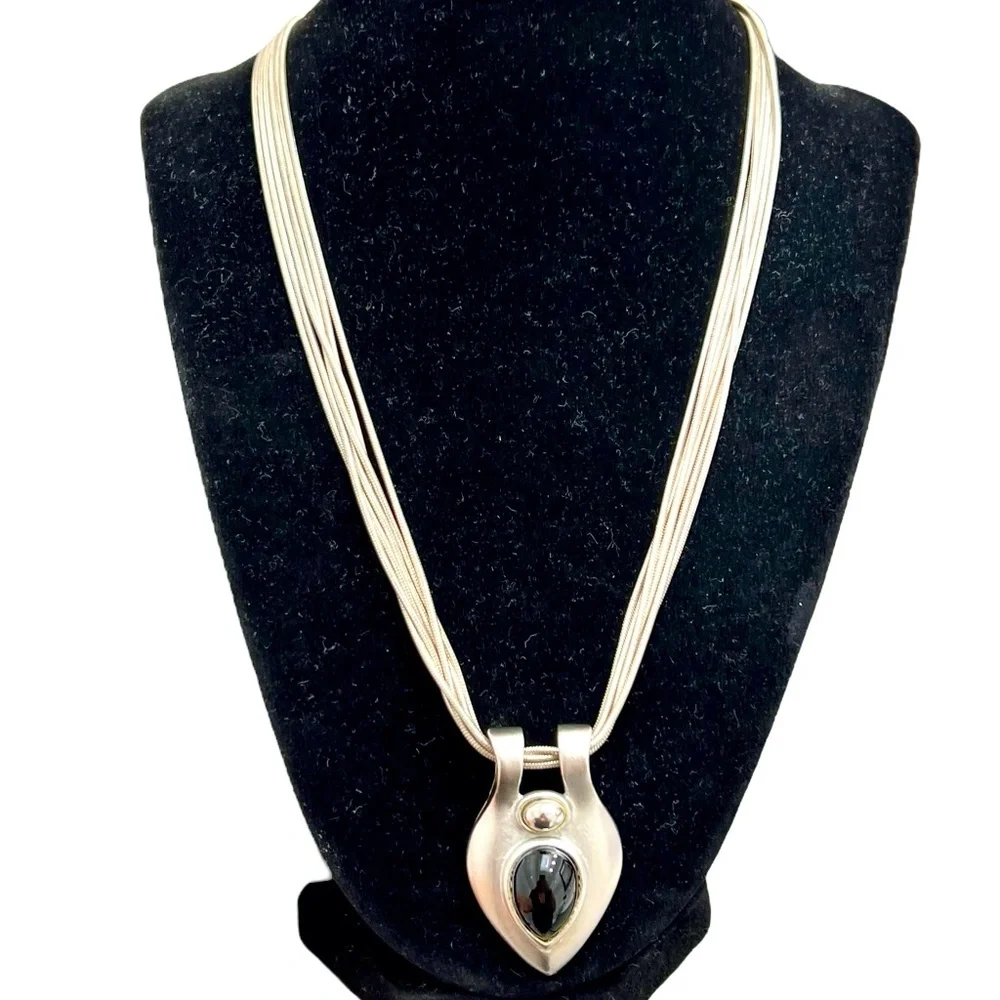 Vintage necklace attached silver