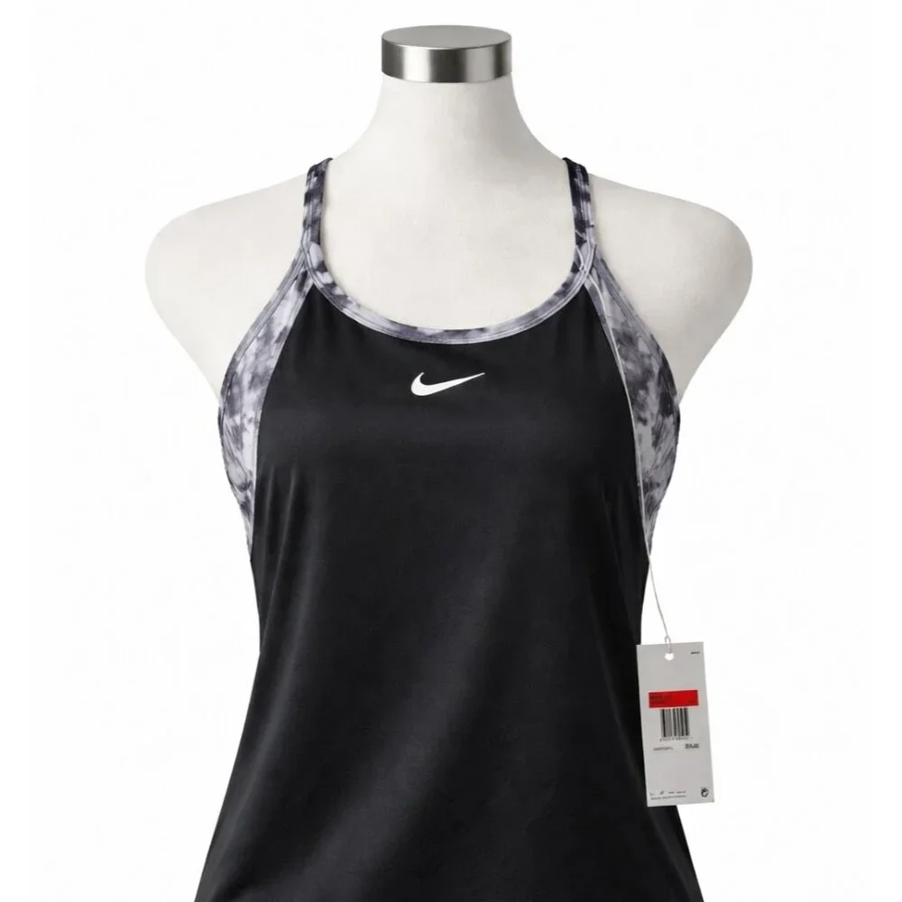 Nike Dri-FIT Camiseta Deportiva Mujer con Bra‎ Integrado Espalda Racerback Talla