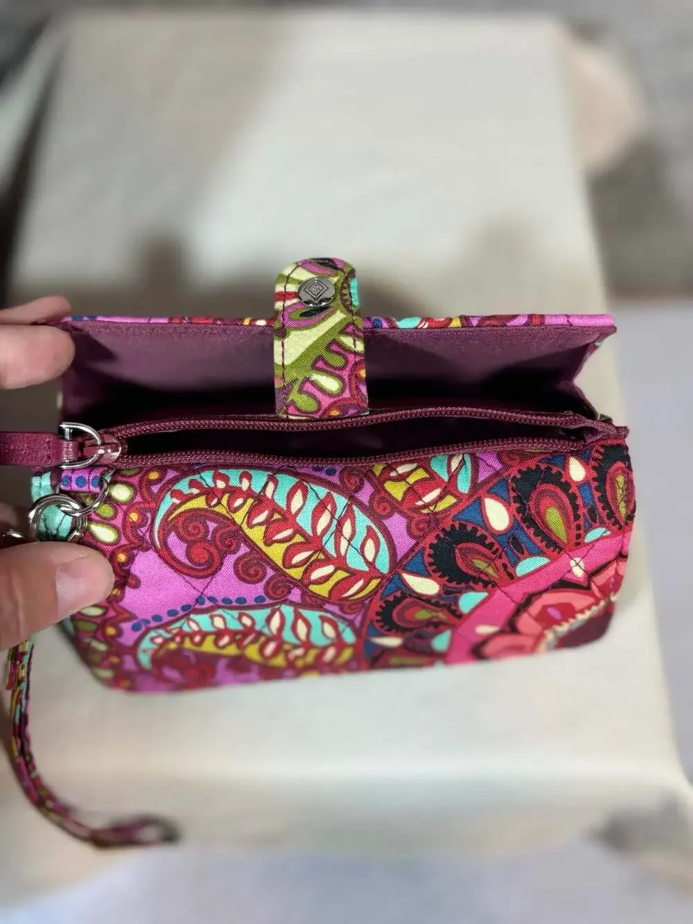 Vera Bradley 2pc Essential Quilted Backpack and wallet in Resort Medallion